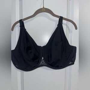Chantelle Rive Gauche 1922 Lace Babydoll French Black Unlined Underwire Bra 44H